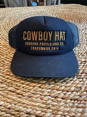 Sendero Provisions Co. Navy 'Cowboy Hat' Trucker Cap